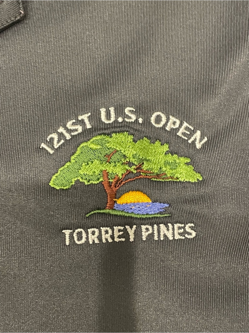 Nike Dark Gray Men's Polo Shirt with Torrey Pines US Open Logo (121st)